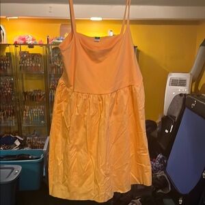 Old Navy Orange Spaghetti Strap Dress